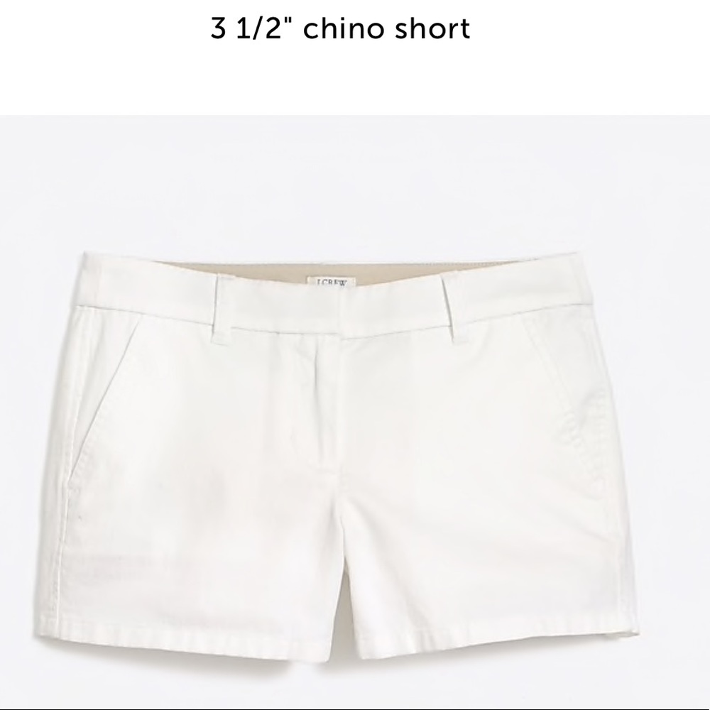 J.Crew white chino shorts